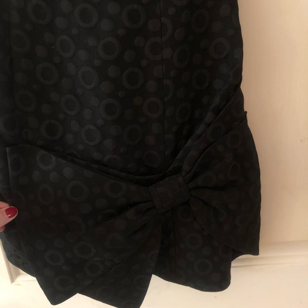 Black strapless BCBG Cocktail dress